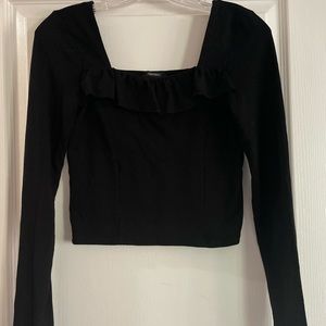 Forever 21 cropped ruffle top